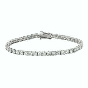 4.00 Ct Natural Diamond Tennis Bracelet G SI 14K White Gold